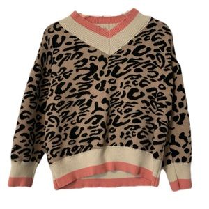 Leopard & Pink Sweater
